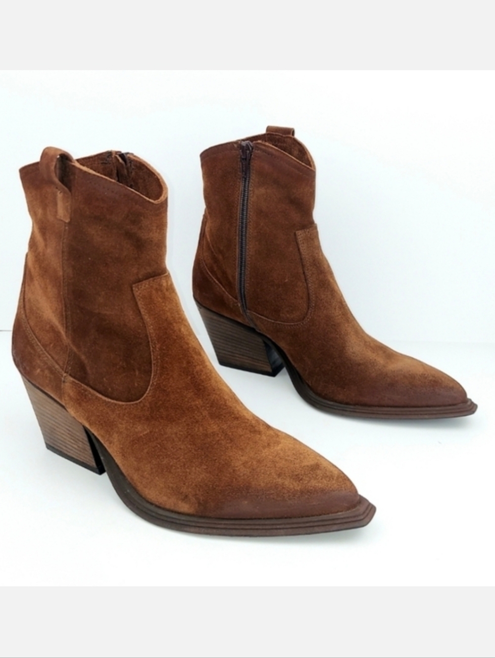 Emanuele Crasto Brown Suede Western Boots EU 39